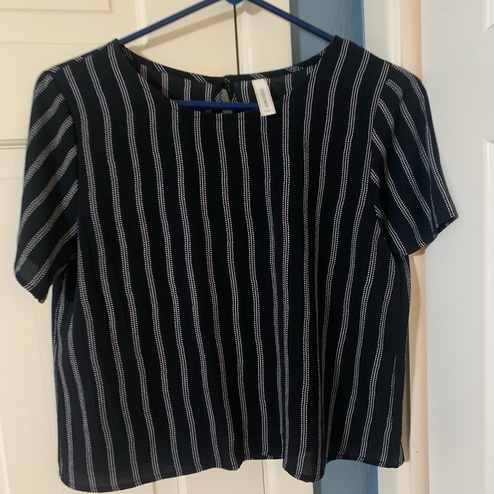 Black and white dress shirt